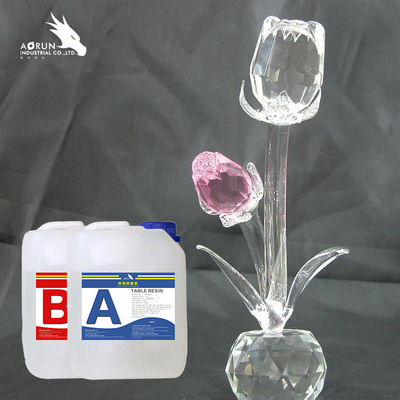 Résine époxyde résistante UV Crystal Clear Ultraviolet Curing Pouring de colle dure