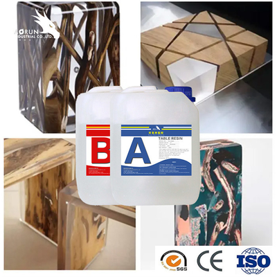 Dessus de table en bois Art Epoxy Resin Filler ab traitant rapidement la résine époxyde claire