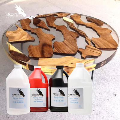 Revêtement en bois de partie supérieure du comptoir de dessus de Tableau de Crystal Epoxy Resin Glue Clear de 1:1 de résine époxyde
