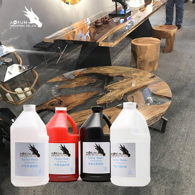 Revêtement en bois de partie supérieure du comptoir de dessus de Tableau de Crystal Epoxy Resin Glue Clear de 1:1 de résine époxyde