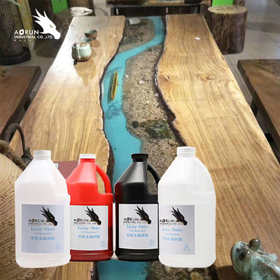 Dessus de Tableau des partie supérieure du comptoir DIY d'époxyde de lustre de Kit Coating Wood Art Work de résine époxyde