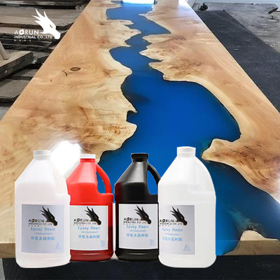 Dessus de Tableau des partie supérieure du comptoir DIY d'époxyde de lustre de Kit Coating Wood Art Work de résine époxyde