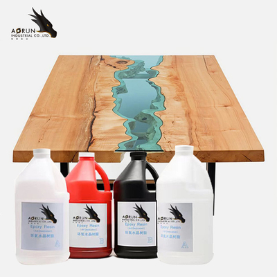 Transparent pur de colle de Crystal Clear Epoxy ab de résine de rivière de partie supérieure du comptoir de barre