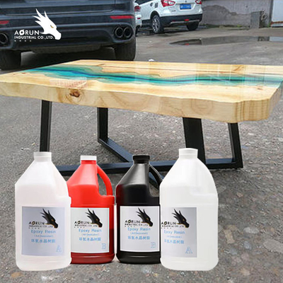 Transparent pur de colle de Crystal Clear Epoxy ab de résine de rivière de partie supérieure du comptoir de barre