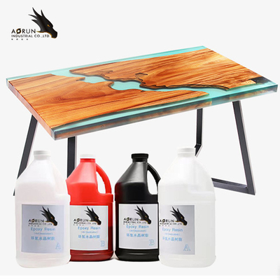 Transparent pur de colle de Crystal Clear Epoxy ab de résine de rivière de partie supérieure du comptoir de barre