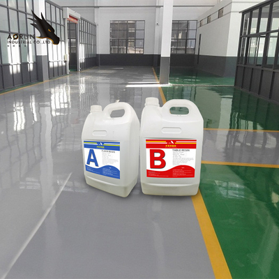 Sans couleur clair de moulage en verre liquide d'autocollant de plancher de la résine 3D du 3:1 ab