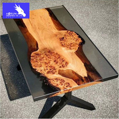 Colle de Crystal Clear Epoxy Resin Table Art Hardener Wood ab