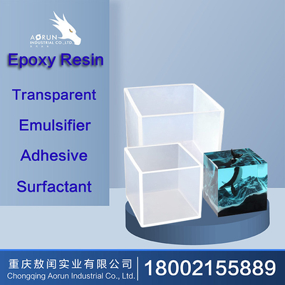 Transparent fait main époxyde liquide de la colle DIY de la résine ab haut