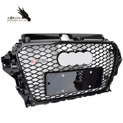 Gril matériel de voiture d'ABS pour le gril de haute qualité d'Audi A3 8V RS3 Front Bumper Automotive Black Frame