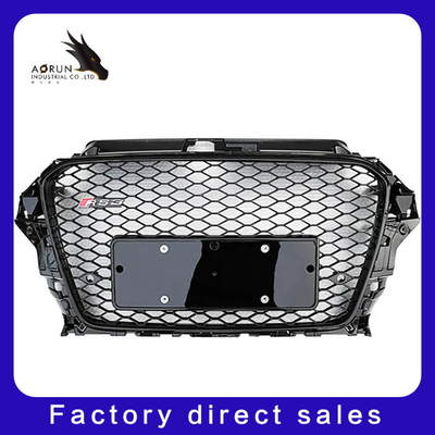 Gril matériel de voiture d'ABS pour le gril de haute qualité d'Audi A3 8V RS3 Front Bumper Automotive Black Frame