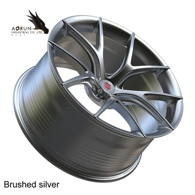 Roue faite sur commande jantes légères de l'alliage d'aluminium 5x130 5x112 5x120 5x108 5x114.3 de 16 à 24 pouces 6061-T6 pour rs6