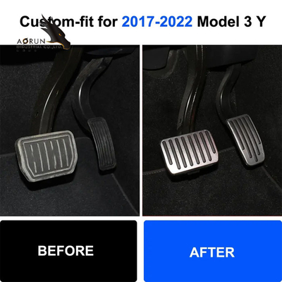 La pédale d'accélérateur de frein de performances pour la pédale de pied du Tesla Model 3/Y -2022 capitonne des accessoires de la voiture 2Pcs