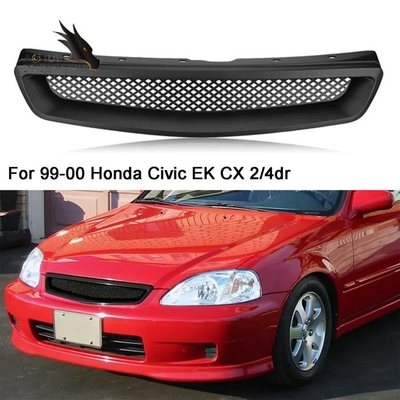 Voiture Front Grill Fits For 96 97 98 99 00 01 02 03 type-r plastique de butoir de Civ IC EK EJ es CX JDM d'ABS de kit de style