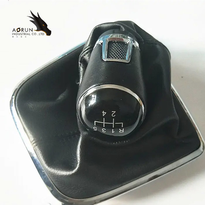 Bouton automatique manuel en cuir de décalage de levier de vitesse pour Volkswagen Golf/Jetta