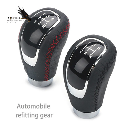 Bouton universel automatique de changement de vitesse d'embrayage de bâton de changement de vitesse de la coutume 5 de bouton de décalage de voiture de tête noire de levier
