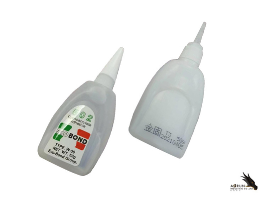 Composant simple d'OEM de colle superbe en caoutchouc en plastique de cyanoacrylate